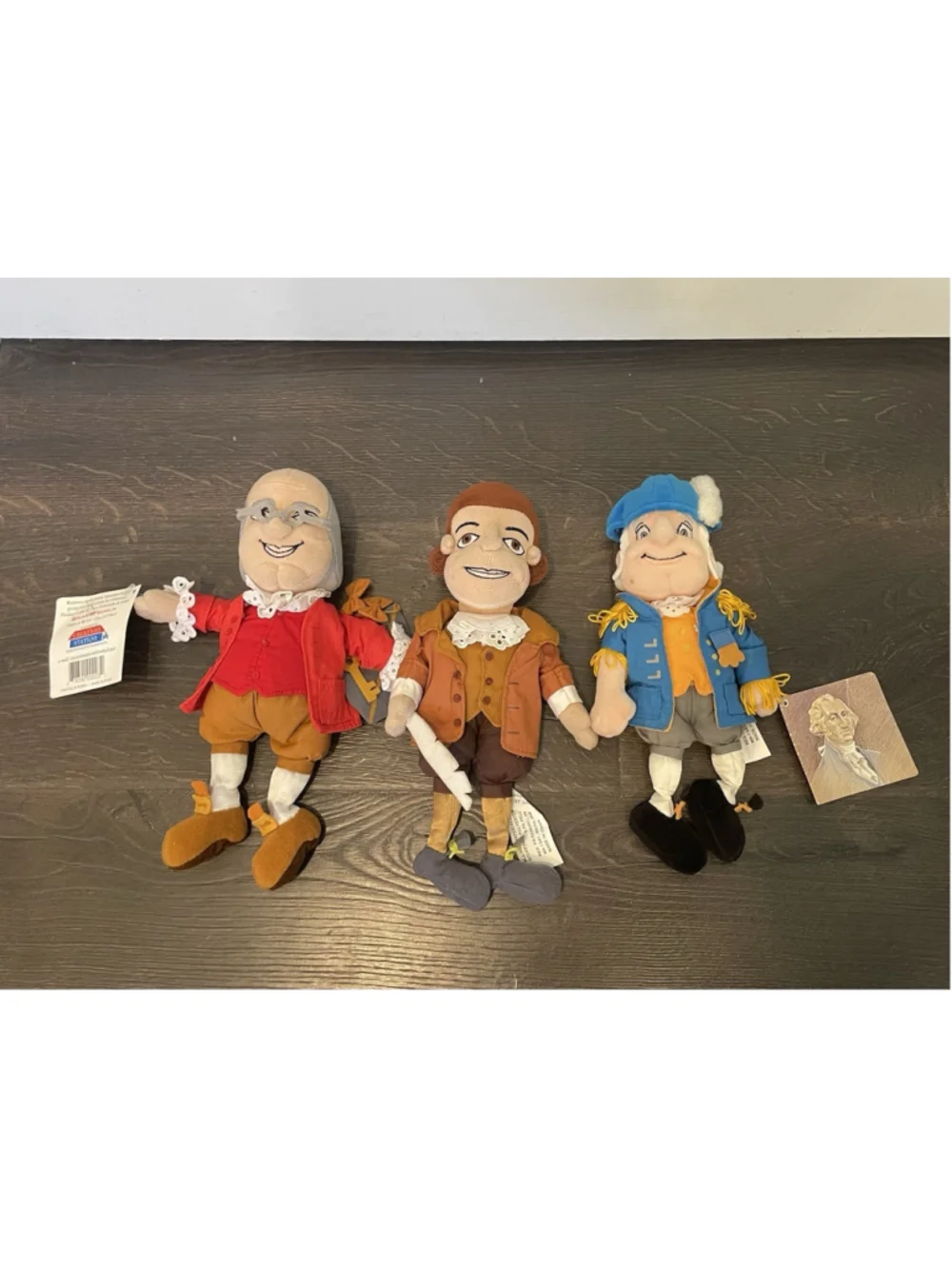Washington, Franklin, Jefferson Be’an Historical Dolls Creation Station LOT OF 3